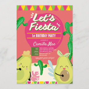 Invitation 1er anniversaire Fiesta