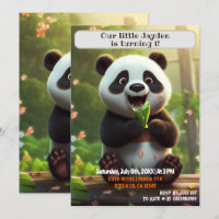 1er Anniversaire Panda Nom personnalisé Age Kids