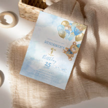 1er anniversaire Teddy Bear Anniversaire Invitatio