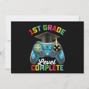 Invitation 1ère année Niveau Complet Graduation Jeu Gamer