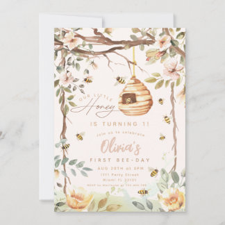 Invitation 1ère Fête des abeilles Bumble Filles des abeilles 