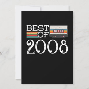 Invitation 2008 Vintage 12 Birthday Anniversary
