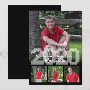 Invitation 2020 Senior Memories Varsity Quad Photo Graduation