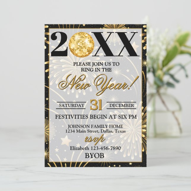 Invitation 2026 New Years Eve Party (Debout devant)