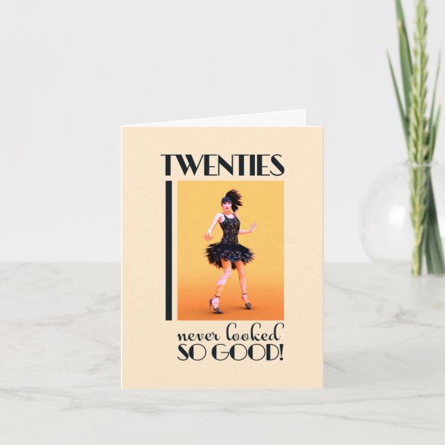 Invitation 20 ans Anniversaire Vintage Personnalisé (Devant)
