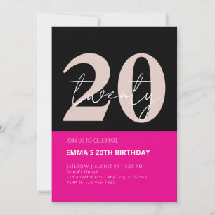 Invitation 20e anniversaire