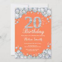 20e Anniversaire Corail et Diamant Argenté