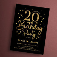 20e Anniversaire Noir Or