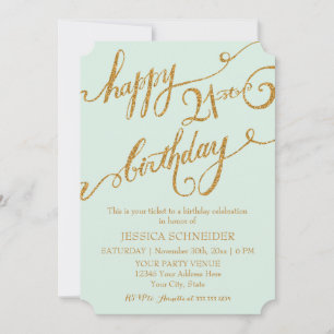 Invitation 21e, 21e fête d'anniversaire