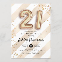 21e anniversaire - Ballons d'or à rayures