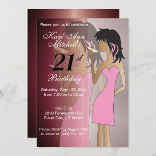Invitation 21e anniversaire Bash Party