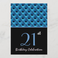 21ème Le paon bleu d'anniversaire fait varier le