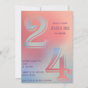 Invitation 24e anniversaire