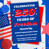 250 Ans États-Unis Modifiable Patriotique Personna