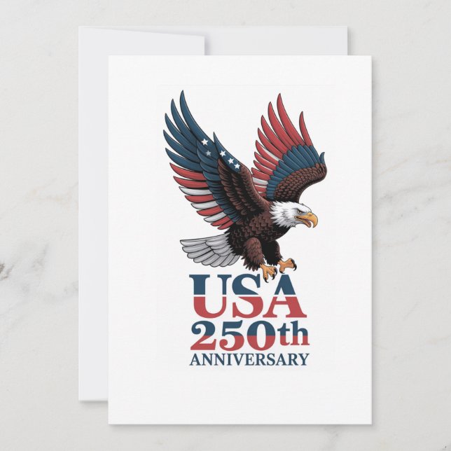 Invitation 250e anniversaire des États-Unis (Devant)