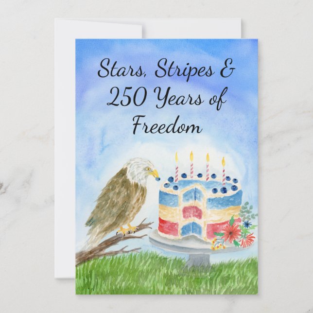 Invitation 250th Independence Day (Devant)