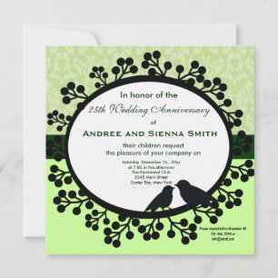 Invitation 25e anniversaire de mariage