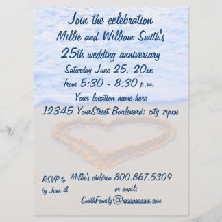 Invitation 25e anniversaire de mariage