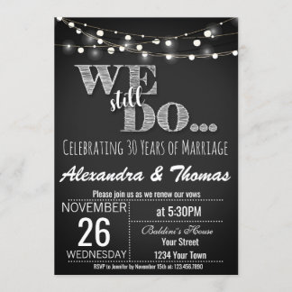 Invitation 25e anniversaire de mariage, Nous faisons toujours