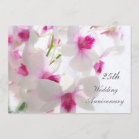 25e anniversaire de mariage. Orchidées blanches
