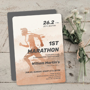 Invitation 26,2 miles 1ST Marathon-Post Marathon Party