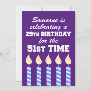 Invitation 29e anniversaire 21e anniversaire 80e anniversaire