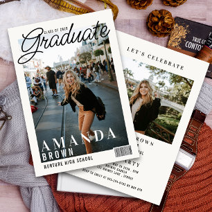 Invitation 2 Photo Moderne Couverture de Magazine de Remise d