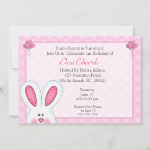 Invitation 2e anniversaire Lapin Lapin Anniversaire Invitatio
