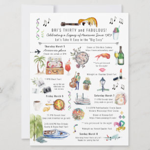 Invitation 30 ans et Fabuleux Itinéraire d'anniversaire à l