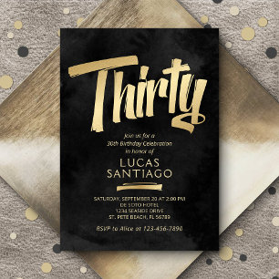 Invitation 30e anniversaire Black Gold