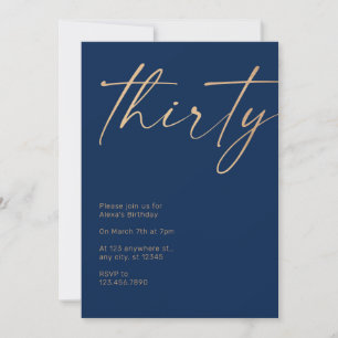 Invitation 30e anniversaire de la Marine et de l'or