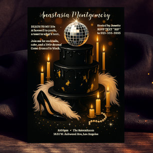 Invitation 30e anniversaire de la mort à ma fête du glam des 