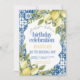 Invitation 30e anniversaire du citron italien méditerranéen