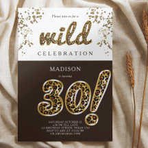 30e anniversaire Leopard Foil Script