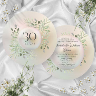 Invitation 30e anniversaire Mariage Perle de verdure