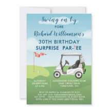 30e anniversaire surprise thème golf hommes