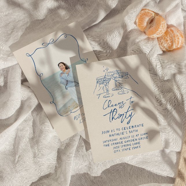 Invitation 30e Doddle Accueille Au 30e Anniversaire De Photo  (Créateur téléchargé)