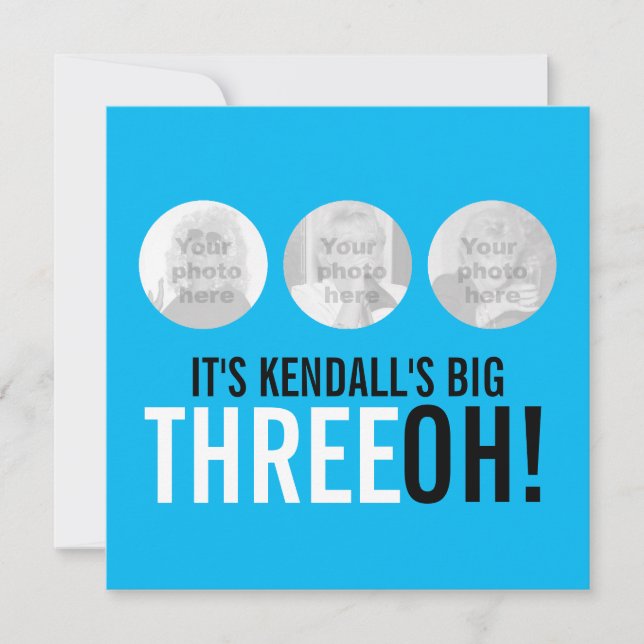 Invitation 30ème THREEOH bleu ciel ! (Devant)