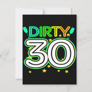 Invitation 30th Birthday 30 Dirty