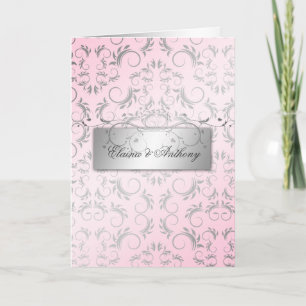 Invitation 311-Argent Divin Rose doux