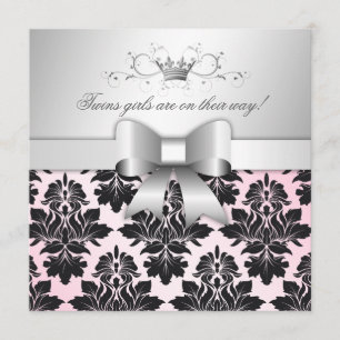 Invitation 311-Blackberry baby shower rose précieux de la