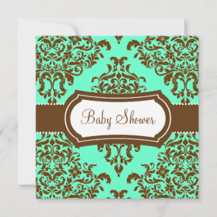 Invitation 311 Chocolat à la menthe de Baby shower Lovey Dove