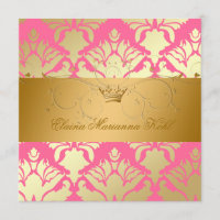 311-Golden Damask Shimmer Strawberry Brulee