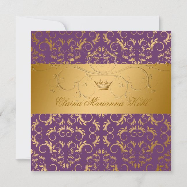 Invitation 311-Golden devinent le bonbon pourpre 16 à Royale (Devant)