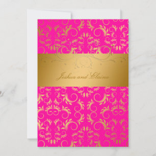 Invitation 311-Golden diVine  Rose de Passion