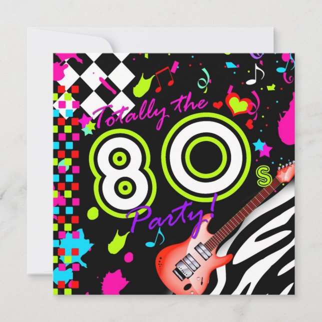 Invitation 311-La Guitare Rouge, le Parti des années 80 (Devant)