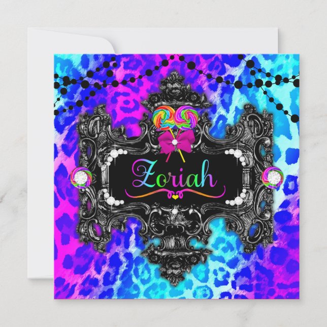 Invitation 311 Leopard de Candy Wonderland (Devant)