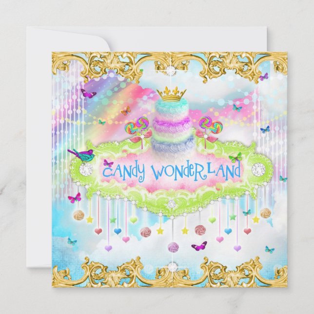 Invitation 311 Magical Candy Wonderland (Devant)