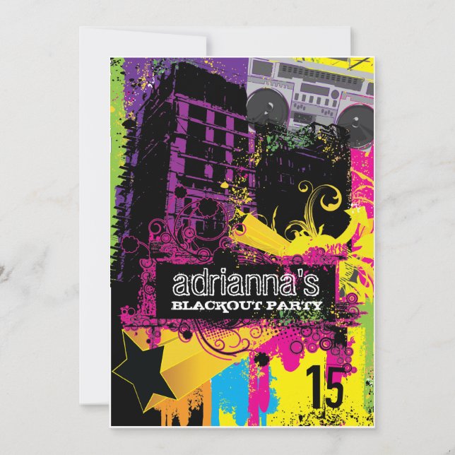 Invitation 311 Parti de la coupure de courant dans les villes (Devant)