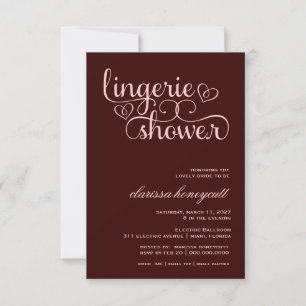 Invitation 311 Peach Lux Pink Fête de l'mariée Brown